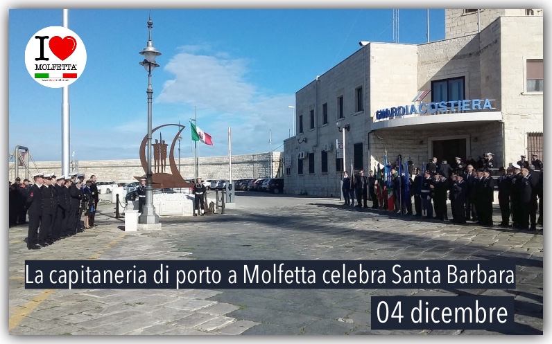 La capitaneria del porto di Molfetta celebra Santa Barbara 