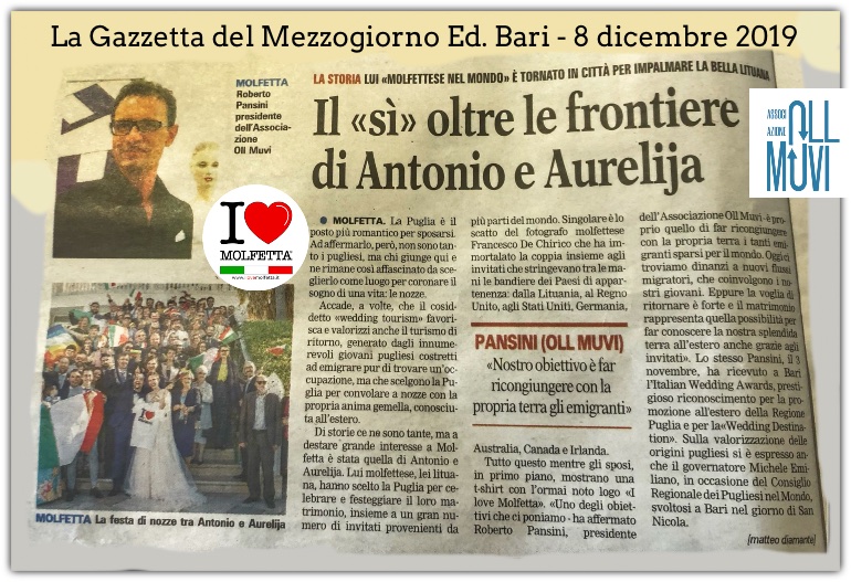 La Puglia come Wedding Destination uno degli obiettivi di I Love Molfetta