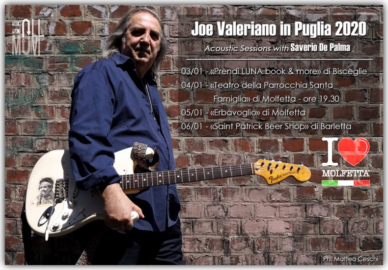 Joe Valeriano torna nella sua terra di origine: la Puglia