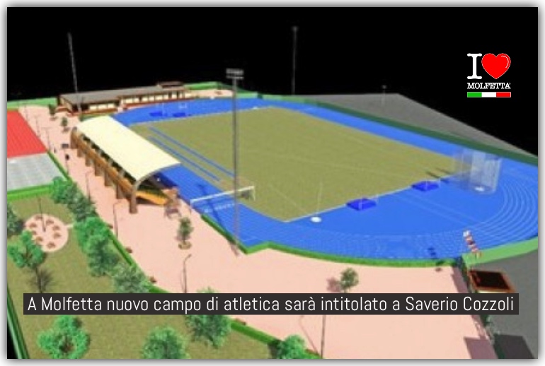 A Molfetta il nuovo campo di atletica sara' intitolato a Saverio Cozzoli