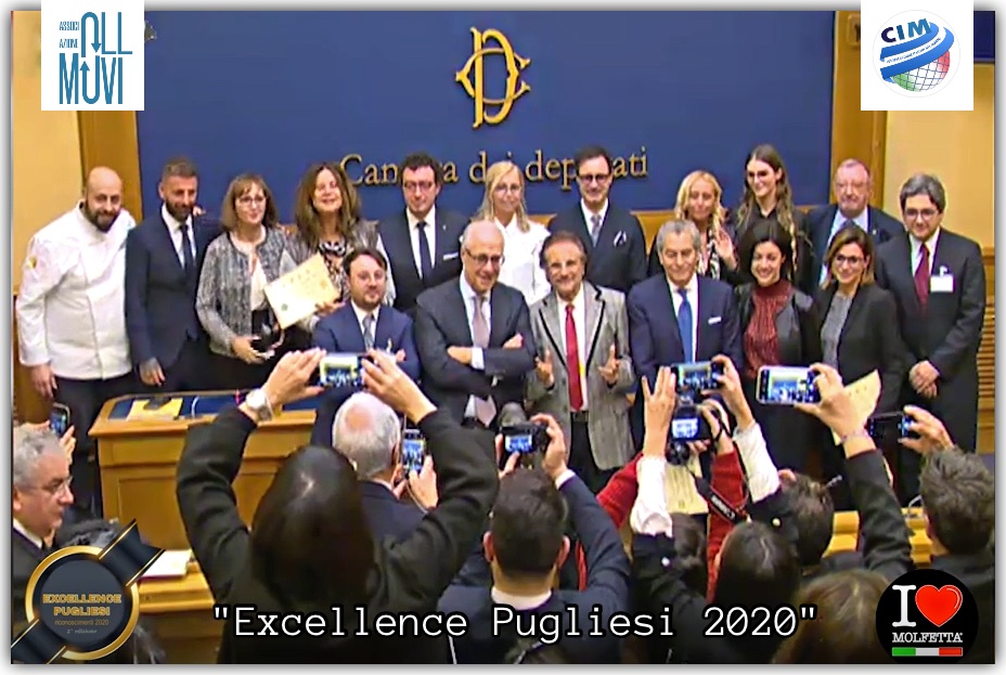 Consegnati a Montecitorio i riconoscimenti alle Excellence Pugliesi 2020