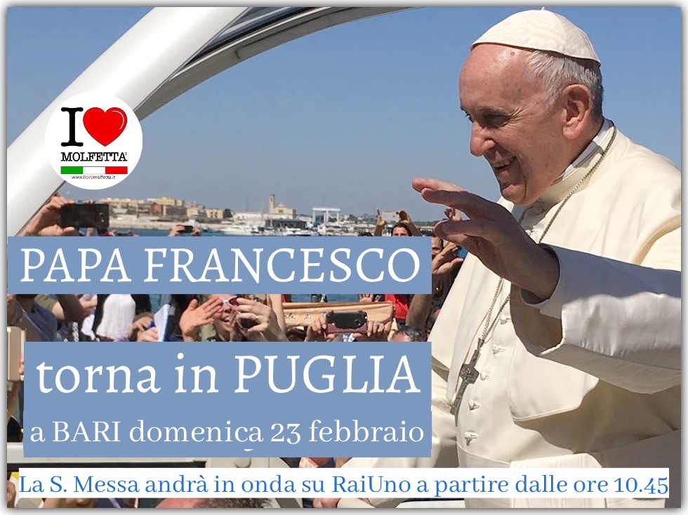 Come partecipare alla Messa di Papa Francesco a Bari