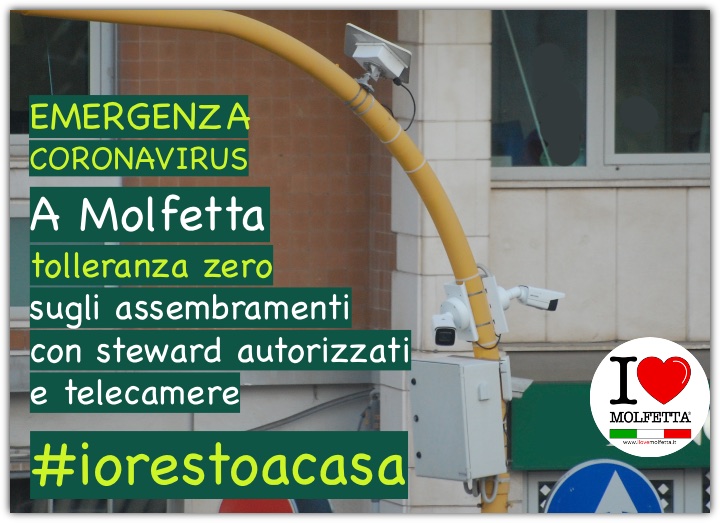 A Molfetta controlli sugli assembramenti #iorestoacasa