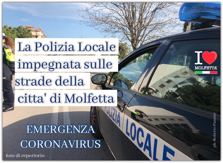 La Polizia Locale impegnata sulle strade della citta' di Molfetta