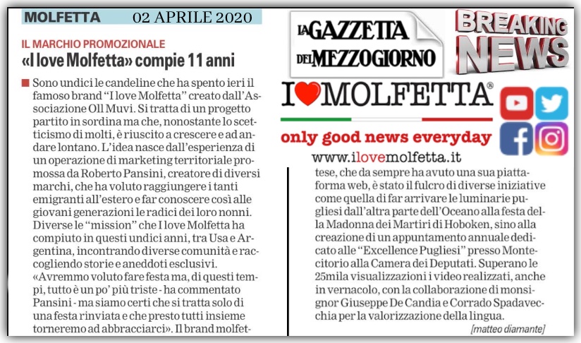 News su La Gazzetta: il brand molfettese I Love Molfetta compie 11anni