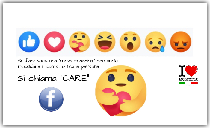 Su Facebook arriva la reazione di un abbraccio