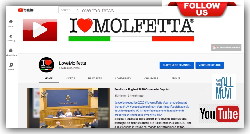 YouTube Channel I Love Molfetta: per essere sempre presenti