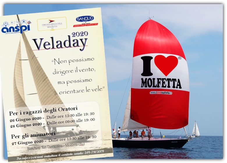 Veladay 2020, a Molfetta, il programma per approcciarsi alla vela