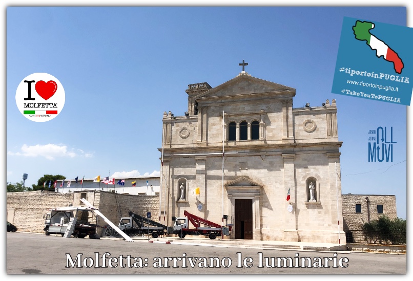 Arrivano le luminarie in Basilica a Molfetta: inizia la festa