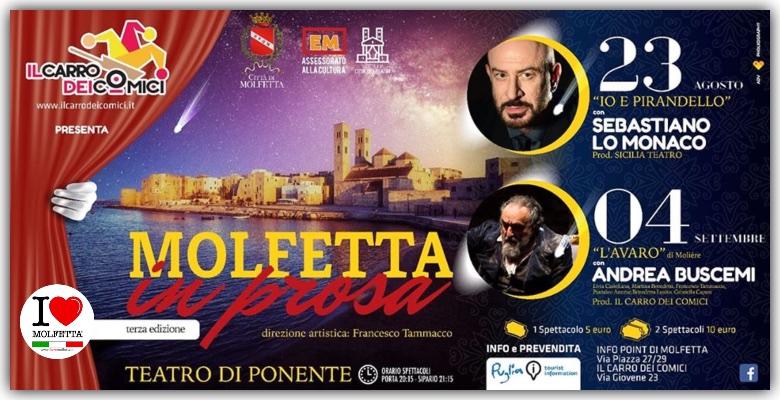 Gli Eventi a Molfetta con: prosa, musica, cinema e iniziative per bambini