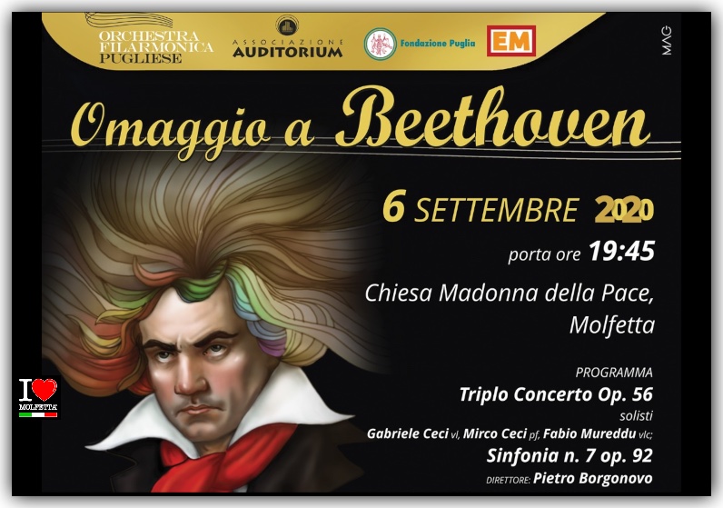 A Molfetta l ' Orchestra Filarmonica Pugliese omaggia a Beethoven