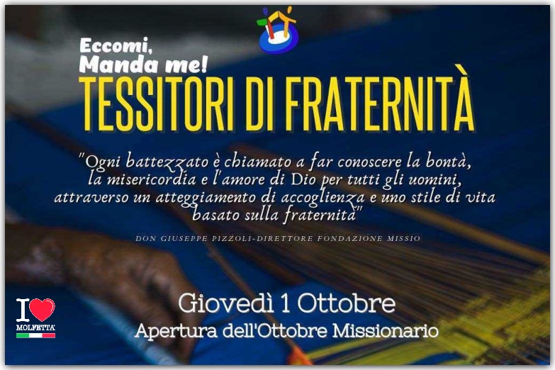 Tessitori di fraternita': apertura del mese missionario