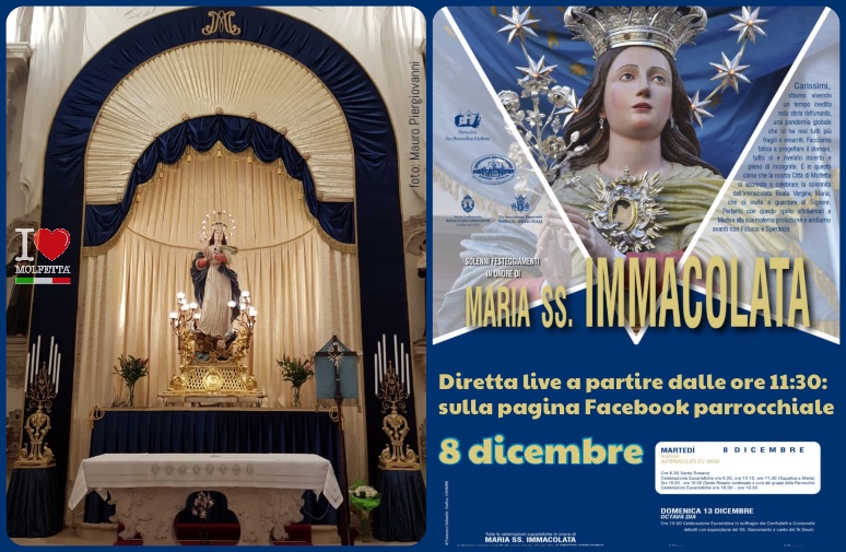 A Molfetta 8 dicembre: Solennita' Immacolata Concezione 