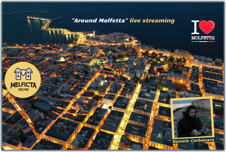 Around Molfetta with drone live streaming