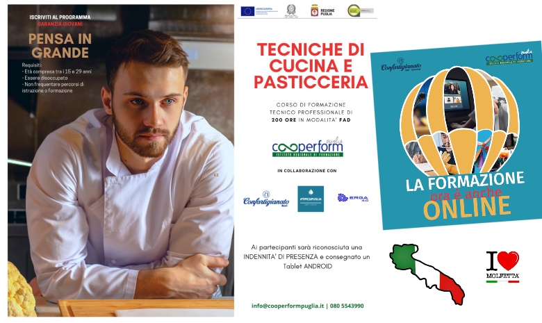 Corso di Tecniche di Cucina e Pasticceria