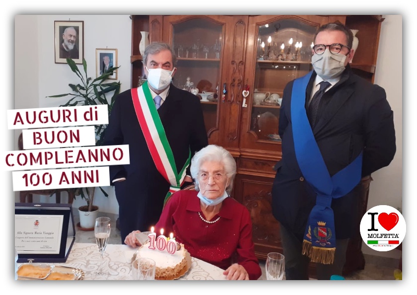 Buon compleanno nonna Maria: 100 anni