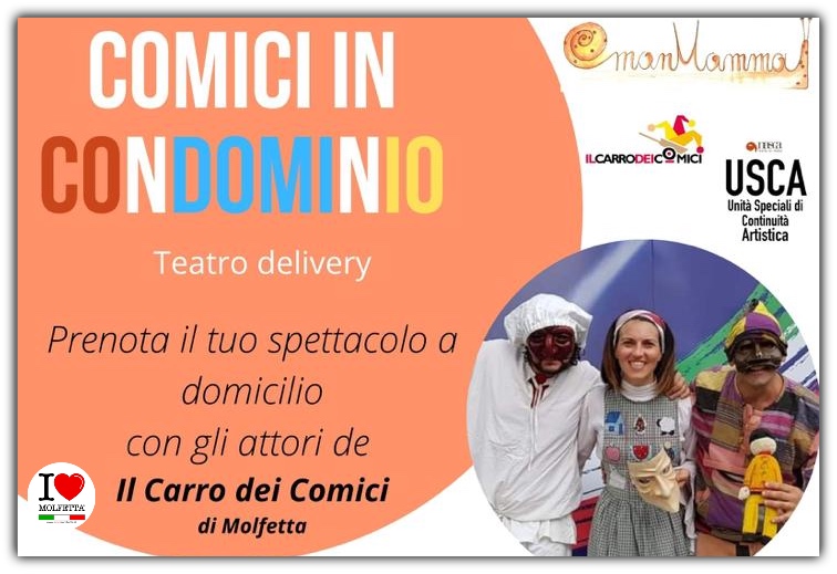 A Molfetta Comici in condomino: teatro delivery 