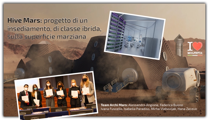 Hive Mars la prima tesi italiana di ricerca: Space Architecture su Marte. Molfetta c ' e'