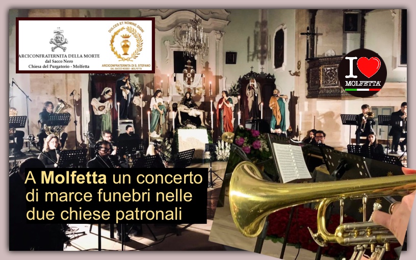 A Molfetta un concerto di marce funebri nelle due chiese patronali