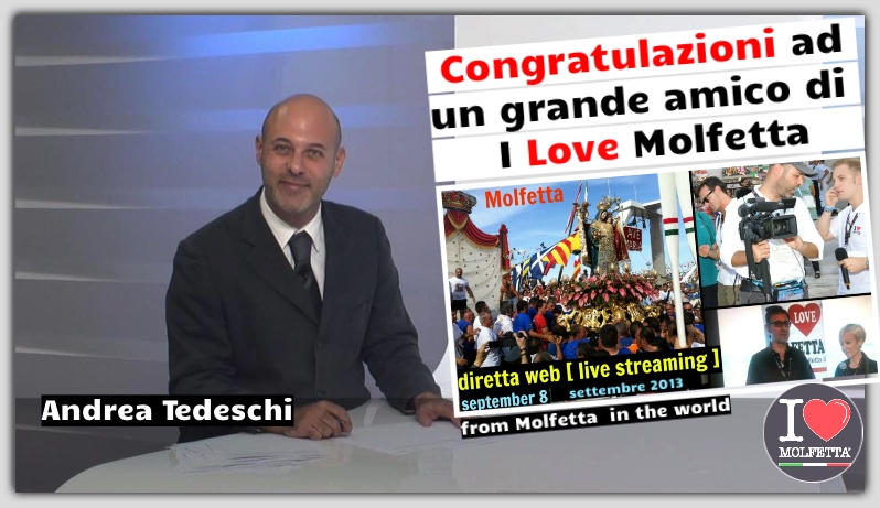 Congratulazioni ad un grande amico di I love Molfetta