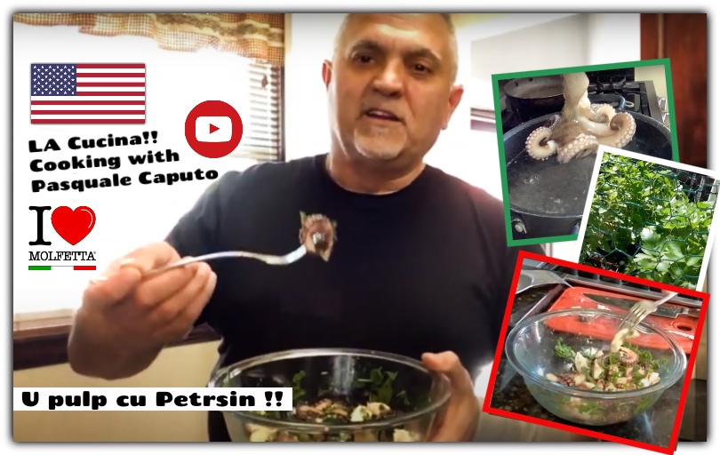 La Cucina cooking with Pasquale from USA: U pulp cu petrsin