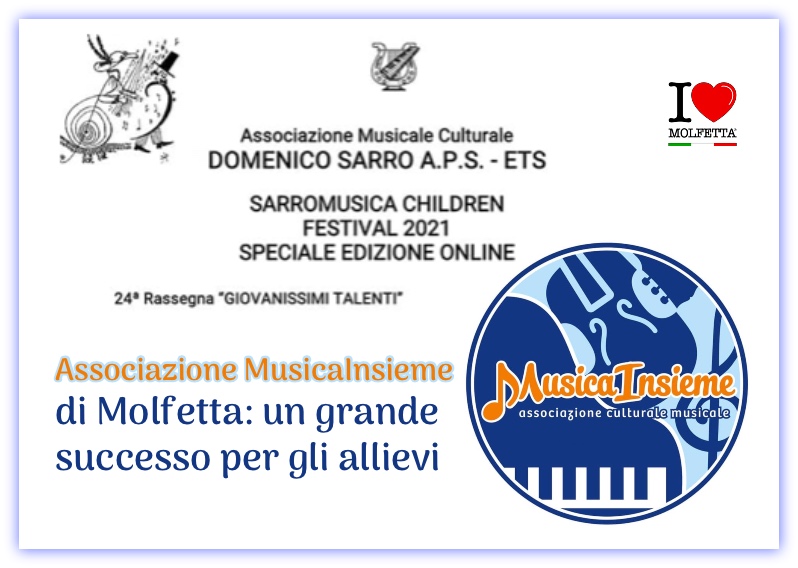 Associazione MusicaInsieme di Molfetta: un grande successo per gli allievi