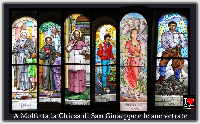 A Molfetta la Chiesa di San Giuseppe e le sue vetrate