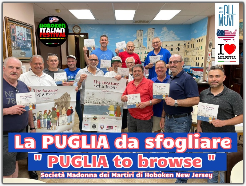 La Puglia da sfogliare e' internazionale: arriva ad Hoboken negli USA