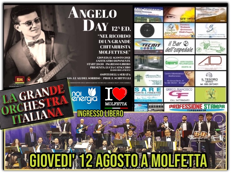 A Molfetta la Grande Orchestra Italiana per la XII edizione Angelo Day