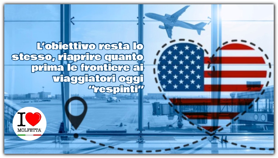 Un disagio per i tanti italiani: non e' ancora permesso mettersi su un aereo per gli Stati Uniti 