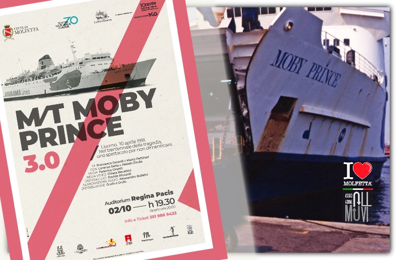 A Molfetta lo spettacolo teatrale: MT Moby Prince 3.0