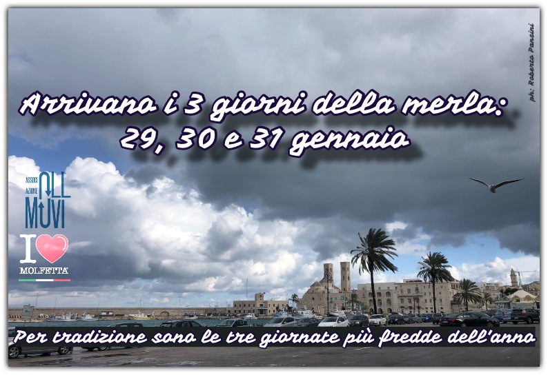 I tre giorni della merla: 29, 30 e 31 gennaio 