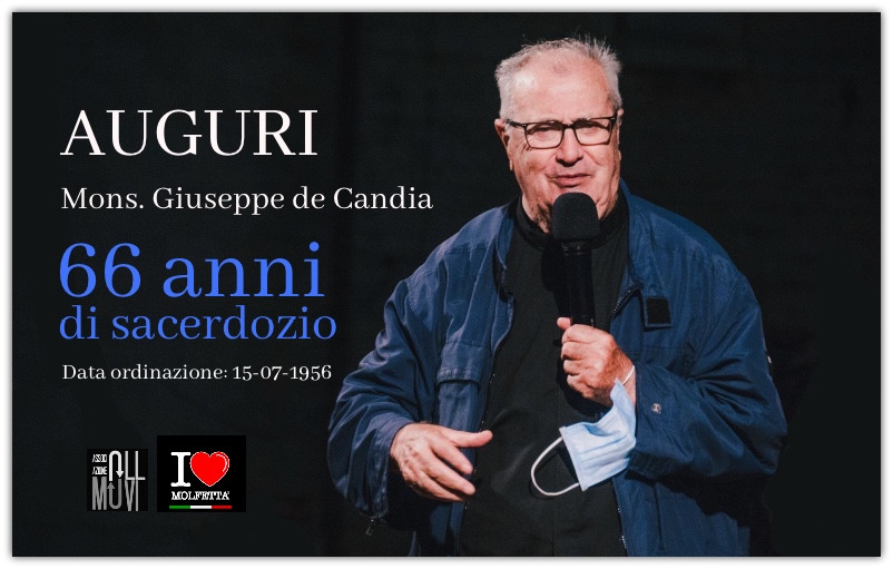 Auguri a Mons Giuseppe de Candia: 66 anni di sacerdozio 