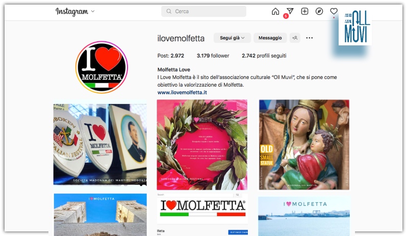 Anche tu seguici sul profilo Instagram #ilovemolfetta