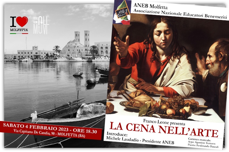 ANEB sezione di Molfetta organizza una conferenza: la cena nell ' arte