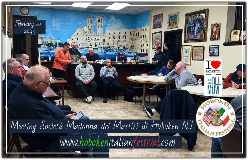 La Societa' della Madonna dei Martiri ad Hoboken: meeting 