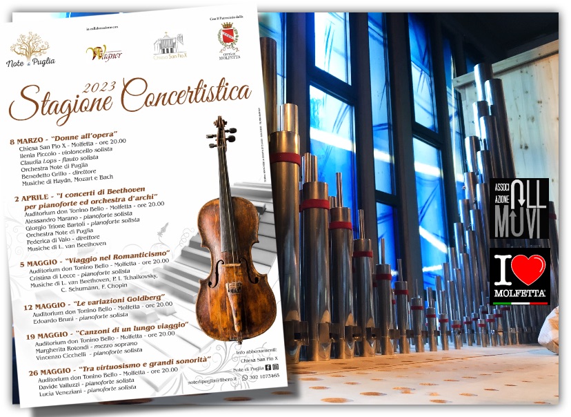 Orchestra Note di Puglia: stagione concertistica 2023 a Molfetta