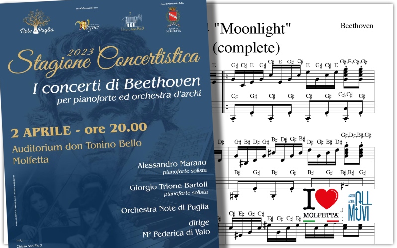 A Molfetta concerto di Beethoven per pianoforte ed orchestra 