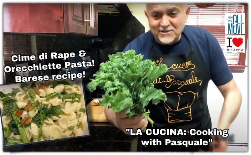 Cime di Rape con orecchiette: Barese recipe in USA