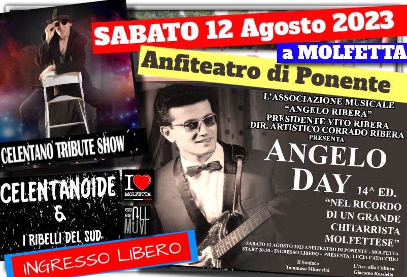 A Molfetta appuntamento musicale: Angelo Day 2023