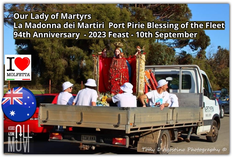 A Port Pirie 2023 la festa della Madonna dei Martiri 94th Anniversary 