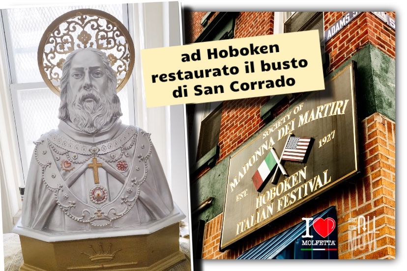 Ad Hoboken, New Jersey, restaurato il busto di San Corrado