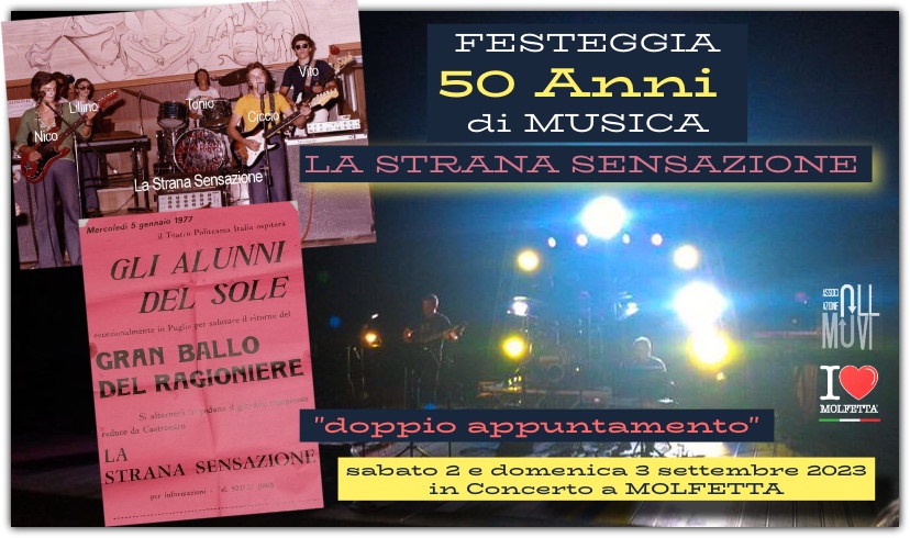 La Strana Sensazione compie 50 anni di vita musicale 