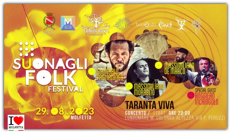 Molfetta pronta a vivere il Suonagli Folk Festival 2023