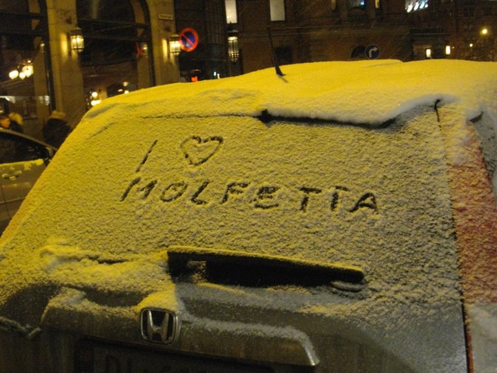 Anche al freddo e al gelo... I Love Molfetta c'è