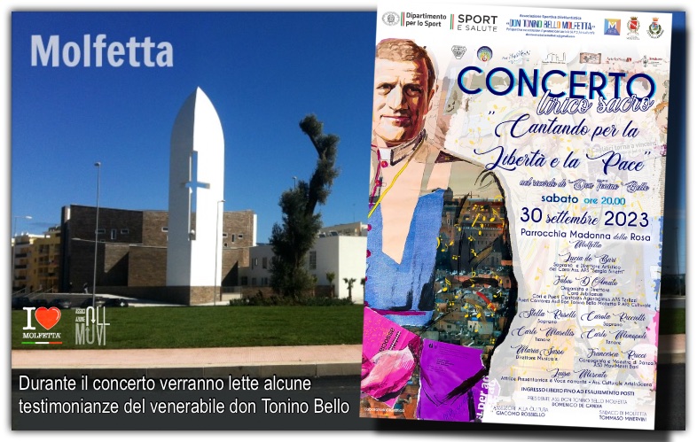 A Molfetta: concerto Lirico Sacro in onore del Venerabile don Tonino Bello