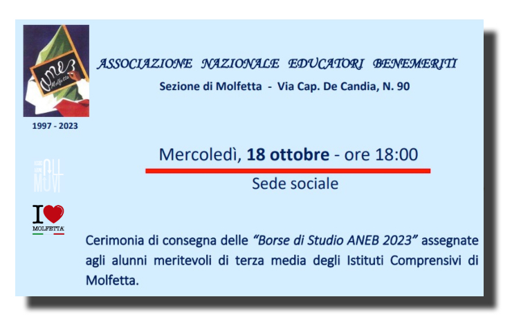 Borsa di studio ANEB 2023