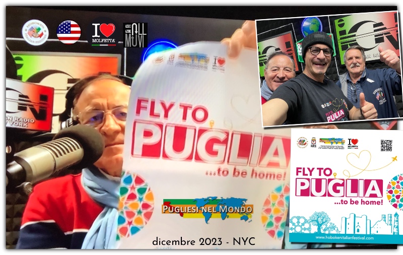 Su ICN radio a New York si parla dei Pugliesi nel Mondo: Fly to Puglia