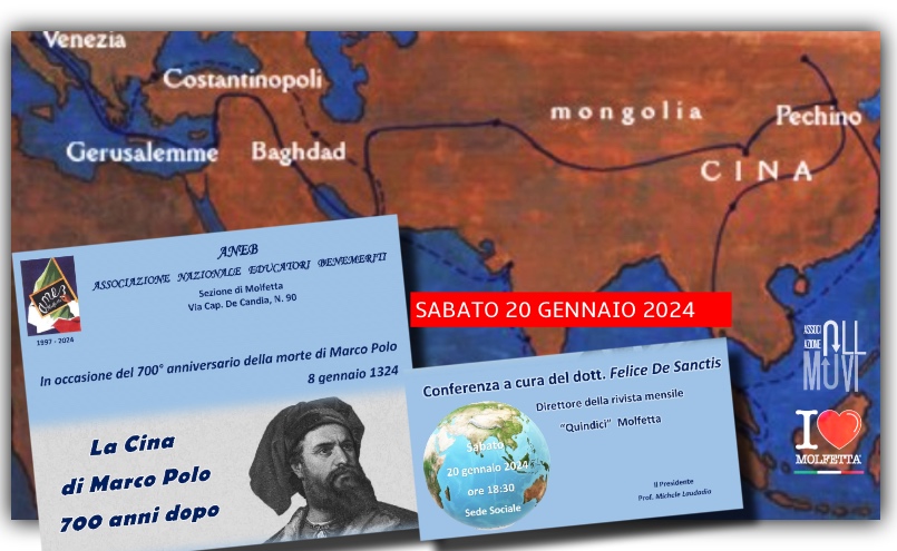 A Molfetta un incontro: la Cina di Marco Polo 700 anni dopo