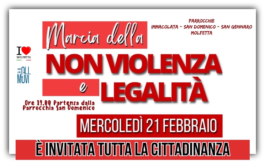 A Molfetta: marcia della non violenza e legalita'